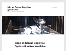 Tablet Screenshot of caninecognitivedysfunction.com